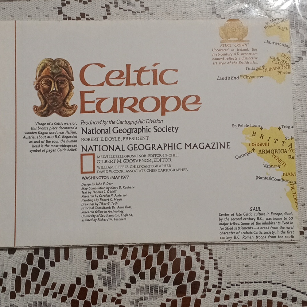 National Geographic Celtic Europe - White and Brown Design